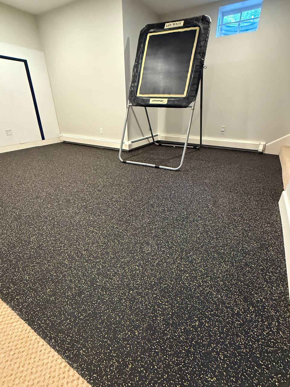 Commercial gym rubber flooring installation by TDS Flooring